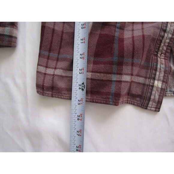 Women's Duluth Trading Plaid Cotton Button Long Sleeve Shirt Sz S (WB258) - Picture 5 of 7